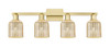 INNOVATIONS 716-4W-SG-G559-5ME Bridal Veil 4-Light Bath Vanity Light Satin Gold
