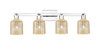 INNOVATIONS 716-4W-PC-G559-5ME Bridal Veil 4-Light Bath Vanity Light Polished Chrome