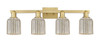 INNOVATIONS 716-4W-BB-G559-5ME Bridal Veil 4-Light Bath Vanity Light Brushed Brass