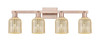 INNOVATIONS 716-4W-AC-G559-5ME Bridal Veil 4-Light Bath Vanity Light Antique Copper