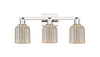 INNOVATIONS 716-3W-PN-G559-5ME Bridal Veil 3-Light Bath Vanity Light Polished Nickel