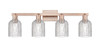 INNOVATIONS 716-4W-AC-G559-5CL Bridal Veil 4-Light Bath Vanity Light Antique Copper