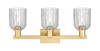 INNOVATIONS 716-3W-SG-G559-5CL Bridal Veil 3-Light Bath Vanity Light Satin Gold