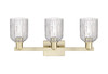 INNOVATIONS 716-3W-AB-G559-5CL Bridal Veil 3-Light Bath Vanity Light Antique Brass