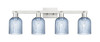 INNOVATIONS 716-4W-SN-G559-5BL Bridal Veil 4-Light Bath Vanity Light Brushed Satin Nickel