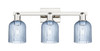 INNOVATIONS 716-3W-PN-G559-5BL Bridal Veil 3-Light Bath Vanity Light Polished Nickel