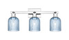 INNOVATIONS 716-3W-PC-G559-5BL Bridal Veil 3-Light Bath Vanity Light Polished Chrome