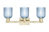 INNOVATIONS 716-3W-AB-G559-5BL Bridal Veil 3-Light Bath Vanity Light Antique Brass