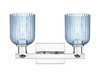 INNOVATIONS 716-2W-PC-G559-5BL Bridal Veil 2-Light Bath Vanity Light Polished Chrome