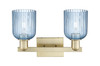 INNOVATIONS 716-2W-AB-G559-5BL Bridal Veil 2-Light Bath Vanity Light Antique Brass