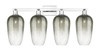 INNOVATIONS 716-4W-PC-G484-7SL Brookhaven Flute 4-Light Bath Vanity Light Polished Chrome