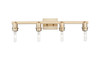 INNOVATIONS 716-4W-CB-G484-7SL Brookhaven Flute 4-Light Bath Vanity Light Champagne Bronze
