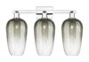 INNOVATIONS 716-3W-PC-G484-7SL Brookhaven Flute 3-Light Bath Vanity Light Polished Chrome