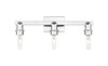 INNOVATIONS 716-3W-PC-G484-7SL Brookhaven Flute 3-Light Bath Vanity Light Polished Chrome