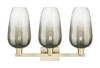 INNOVATIONS 716-3W-AB-G484-7SL Brookhaven Flute 3-Light Bath Vanity Light Antique Brass