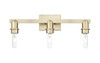 INNOVATIONS 716-3W-AB-G484-7SL Brookhaven Flute 3-Light Bath Vanity Light Antique Brass