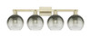 INNOVATIONS 716-4W-AB-G483-8SL Brookhaven Globe 4-Light Bath Vanity Light Antique Brass