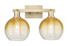 INNOVATIONS 716-2W-CB-G483-8AM Brookhaven Globe 2-Light Bath Vanity Light Champagne Bronze