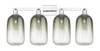 INNOVATIONS 716-4W-PC-G482-7SL Brookhaven Cloche 4-Light Bath Vanity Light Polished Chrome