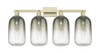 INNOVATIONS 716-4W-AB-G482-7SL Brookhaven Cloche 4-Light Bath Vanity Light Antique Brass