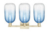 INNOVATIONS 716-3W-AB-G482-7SB Brookhaven Cloche 3-Light Bath Vanity Light Antique Brass