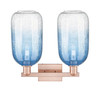 INNOVATIONS 716-2W-AC-G482-7SB Brookhaven Cloche 2-Light Bath Vanity Light Antique Copper