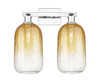 INNOVATIONS 716-2W-PC-G482-7AM Brookhaven Cloche 2-Light Bath Vanity Light Polished Chrome