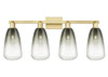 INNOVATIONS 716-4W-SG-G480-6SL Brookhaven Almond 4-Light Bath Vanity Light Satin Gold