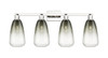 INNOVATIONS 716-4W-PN-G480-6SL Brookhaven Almond 4-Light Bath Vanity Light Polished Nickel