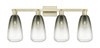 INNOVATIONS 716-4W-AB-G480-6SL Brookhaven Almond 4-Light Bath Vanity Light Antique Brass