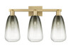 INNOVATIONS 716-3W-BB-G480-6SL Brookhaven Almond 3-Light Bath Vanity Light Brushed Brass