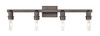 INNOVATIONS 716-4W-OB-G480-6SB Brookhaven Almond 4-Light Bath Vanity Light Oil Rubbed Bronze