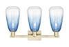 INNOVATIONS 716-3W-AB-G480-6SB Brookhaven Almond 3-Light Bath Vanity Light Antique Brass