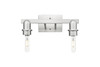 INNOVATIONS 716-2W-SN-G480-6AM Brookhaven Almond 2-Light Bath Vanity Light Brushed Satin Nickel