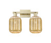 INNOVATIONS 716-2W-AB-G460-7ME Preston 2-Light Bath Vanity Light Antique Brass
