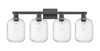 INNOVATIONS 716-4W-BK-G460-7CL Preston 4-Light Bath Vanity Light Matte Black