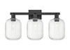 INNOVATIONS 716-3W-BK-G460-7CL Preston 3-Light Bath Vanity Light Matte Black
