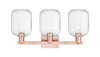 INNOVATIONS 716-3W-AC-G460-7CL Preston 3-Light Bath Vanity Light Antique Copper