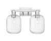 INNOVATIONS 716-2W-SN-G460-7CL Preston 2-Light Bath Vanity Light Brushed Satin Nickel