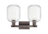 INNOVATIONS 716-2W-OB-G460-7CL Preston 2-Light Bath Vanity Light Oil Rubbed Bronze