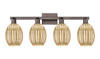 INNOVATIONS 716-4W-OB-G459-6ME Preston 4-Light Bath Vanity Light Oil Rubbed Bronze