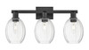 INNOVATIONS 716-3W-BK-G459-6CL Preston 3-Light Bath Vanity Light Matte Black