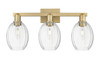 INNOVATIONS 716-3W-BB-G459-6CL Preston 3-Light Bath Vanity Light Brushed Brass