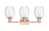 INNOVATIONS 716-3W-AC-G459-6CL Preston 3-Light Bath Vanity Light Antique Copper