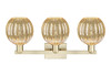 INNOVATIONS 716-3W-AB-G458-7ME Preston 3-Light Bath Vanity Light Antique Brass