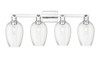 INNOVATIONS 716-4W-PC-G457-6CL Preston 4-Light Bath Vanity Light Polished Chrome