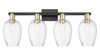 INNOVATIONS 716-4W-BAB-G457-6CL Preston 4-Light Bath Vanity Light Black Antique Brass