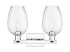 INNOVATIONS 716-2W-PC-G457-6CL Preston 2-Light Bath Vanity Light Polished Chrome