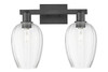 INNOVATIONS 716-2W-BK-G457-6CL Preston 2-Light Bath Vanity Light Matte Black