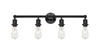 INNOVATIONS 616-4W-BK-G208-6 Beacon 4-Light Bath Vanity Light Matte Black